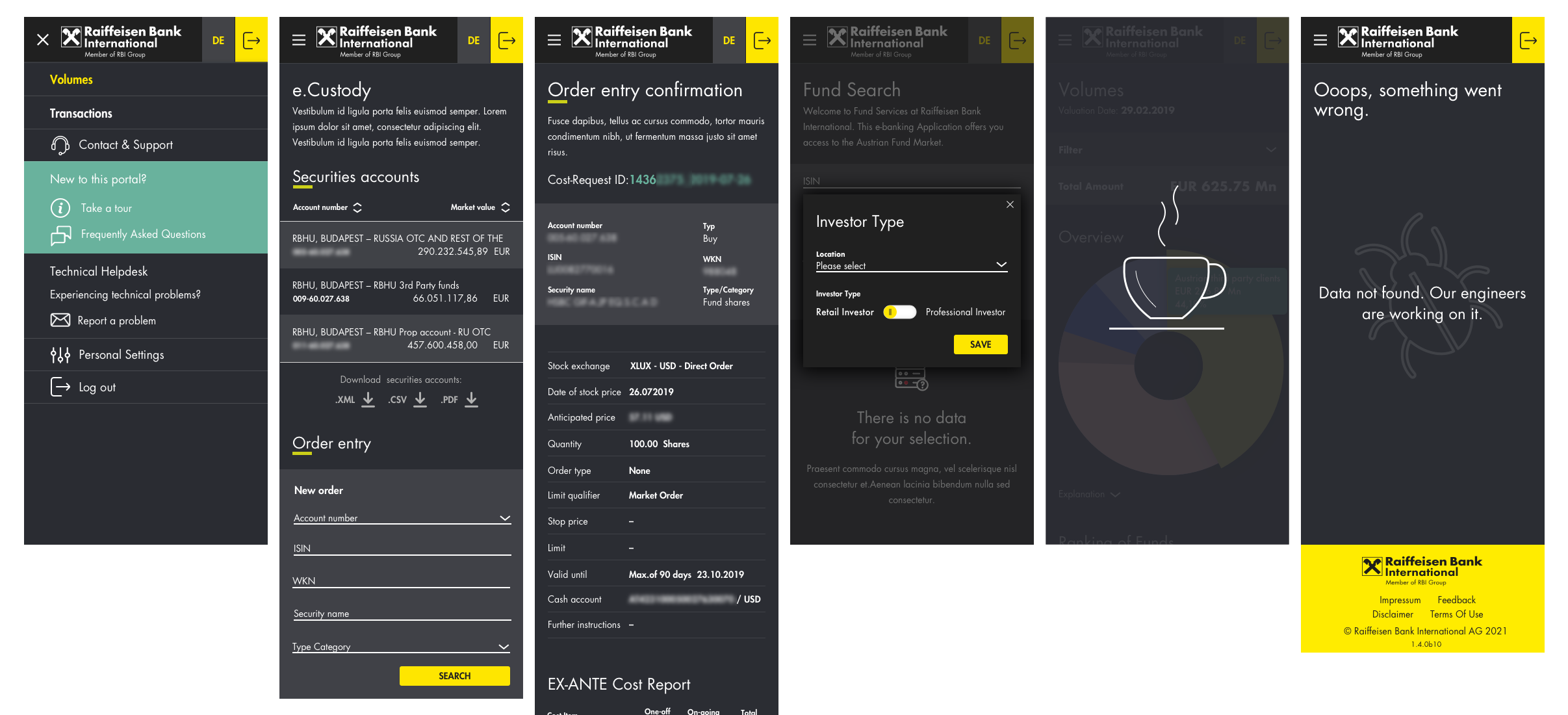 RBI – Global Investor Gate Mobile Examples